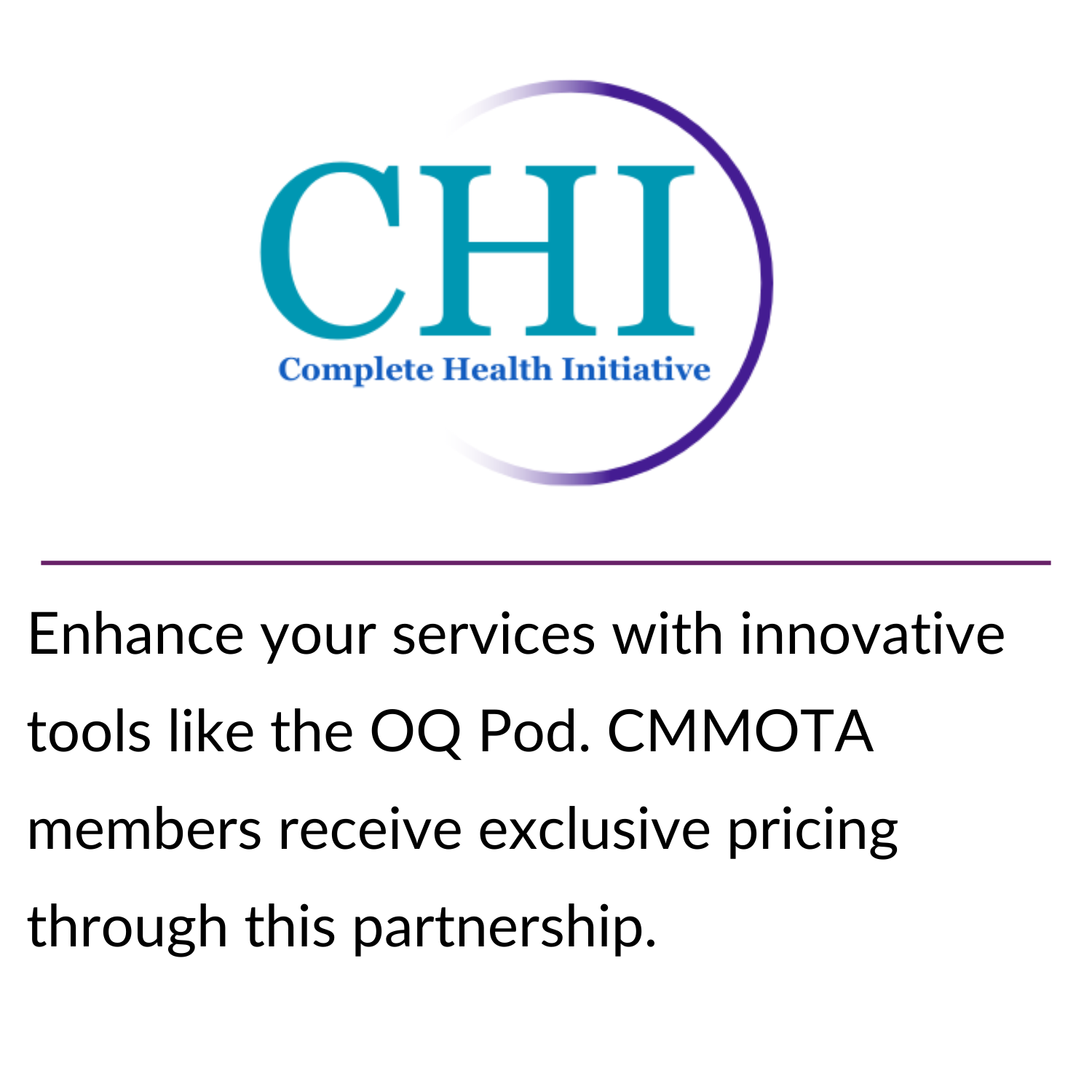Stay connected for less! CMMOTA members get access to exclusive pricing through Bell’s partner program—just one more way your membership pays off. (4) Enhance your services with innovative tools like the OQ Pod. CMMOTA members receive exclusive pricing through this partnership.
