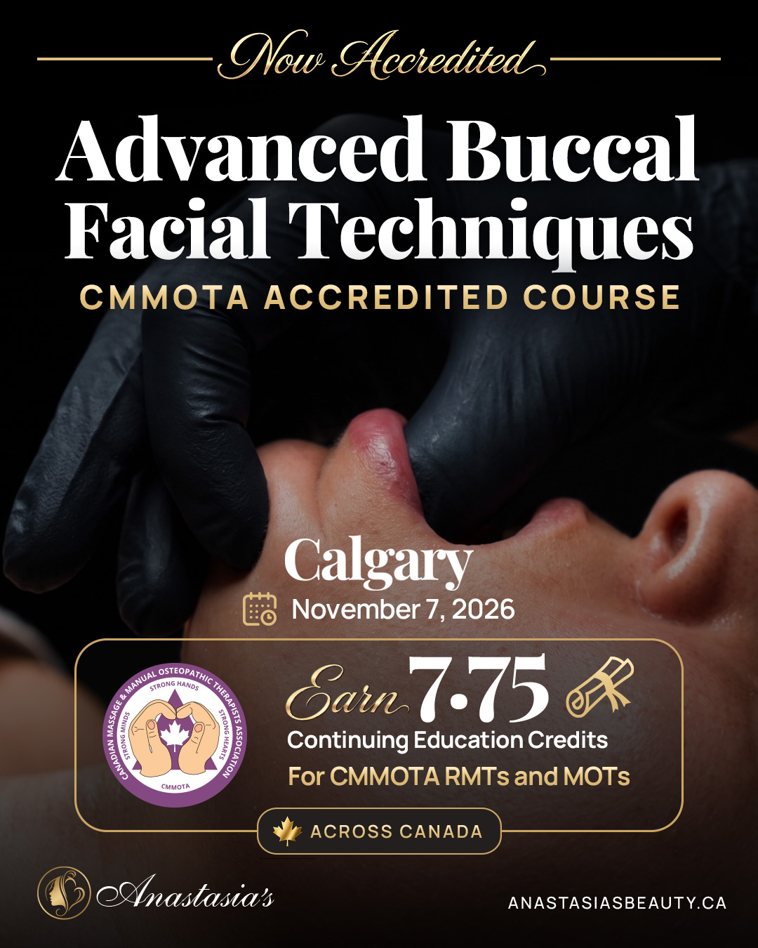 Advanced Buccal Facial Techniques CMMOTA ACCREDITED COURSE. CLICK TO LEARN MORE
